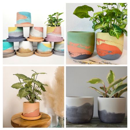 Colorful Ceramic and Concrete Planters 🪴 While visiting family in Orlando, I picked up a few cute little ceramic and concrete plant pots from my favorite nursery. The shopping trip inspired me to peruse Etsy for more handmade planters for my patio garden. There are so many great styles, and I’m eager to share a handful of my favorites with you here! Here are the loveliest colorful ceramic and concrete planters pots that caught my eye 🌱🪴

#LTKhome #LTKFind #LTKSeasonal