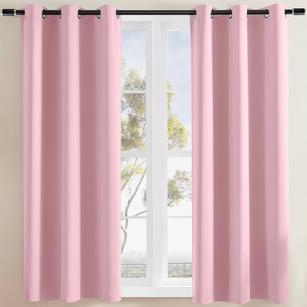 Rutterllow Blackout Curtains for Bedroom, Thermal Insulated Room Darkening Curtains 2 Panels for ... | Amazon (US)