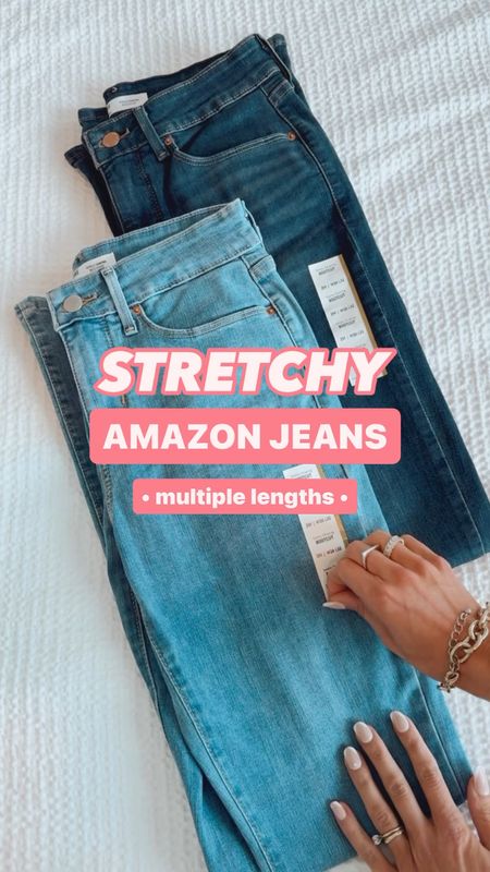 ✨I can’t believe how comfortable these stretchy jeans are! They’re easy to walk, squat or sit! They also make your bum look good!

✨Pair with boots, sandals, sneakers, mules, or flats! 

✨I’m wearing my true to size,25 regular length. Come in short, regular and long lengths 

#LTKFindsUnder50 #LTKSaleAlert #LTKVideo