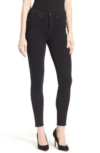 Women's Good American Good Waist High Rise Skinny Jeans, Size 00 - Black | Nordstrom
