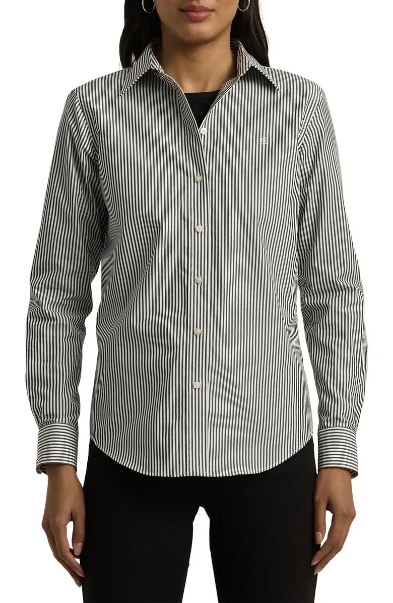 Stripe Easy Care Cotton Shirt | Nordstrom
