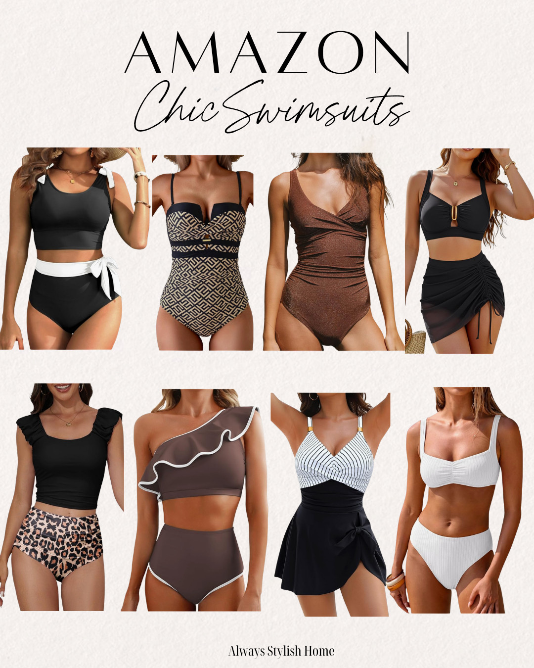 Sharing chic Amazon swimsuits that look elevated but are still affordable. From flattering one-pieces to stylish bikinis, these Amazon swimwear finds are perfect for spring break, beach days, and poolside vacations. If you love minimal, timeless swim styles that feel designer-inspired without the high price tag, these Amazon picks are so good. 

 #LTKSeasonal #LTKSwim #LTKTravel
