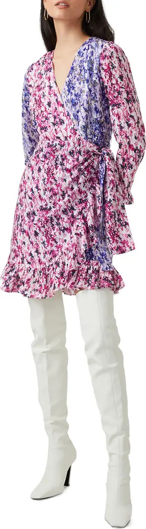 French Connection Courtney Mix Floral Long Sleeve Crepe Dress | Nordstrom | Nordstrom