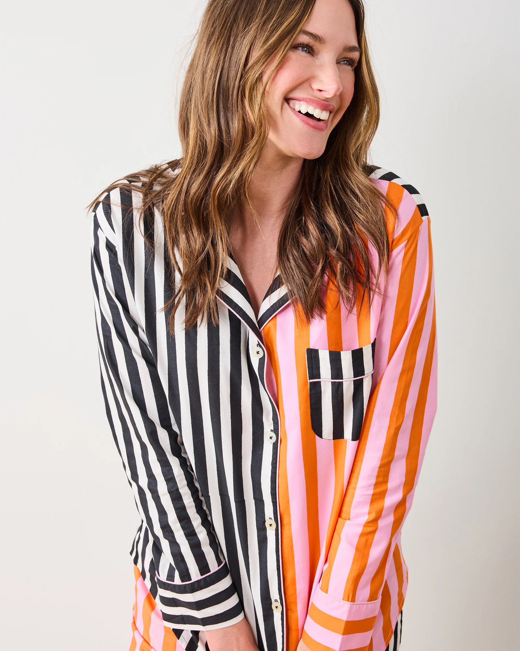Showtime Stripes - Long PJ Set - Skeleton Candy | Printfresh
