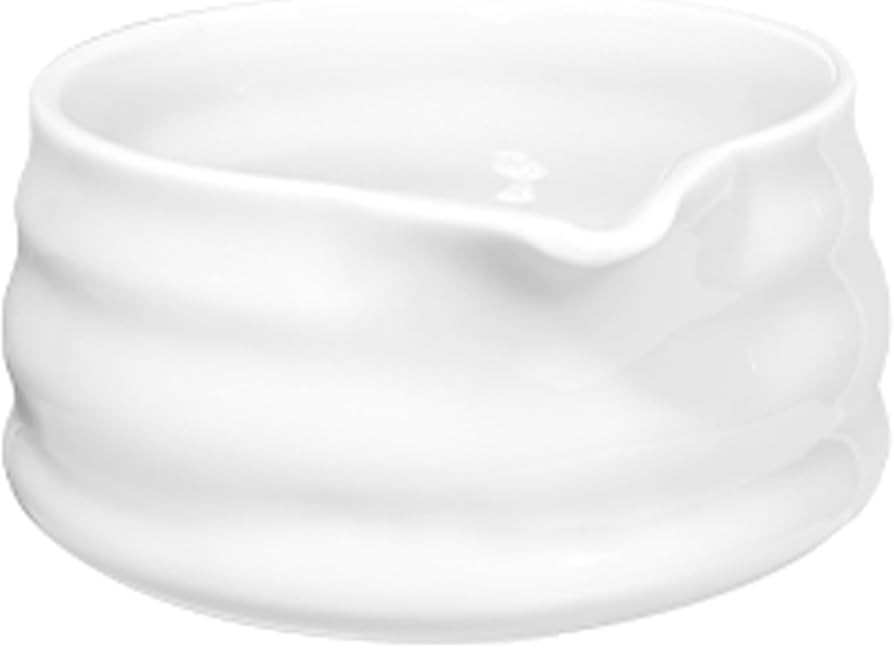 White Matcha Bowl with Spout - Ceramic Chawan Matcha Bowl for Whisking Matcha -Traditional Japane... | Amazon (US)