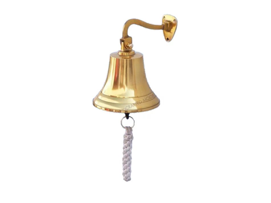 Brass Hanging Ship's Bell 6" - Brass Hanging Bell - Nautical Decoration - Nautical Home Accent - ... | Walmart (US)
