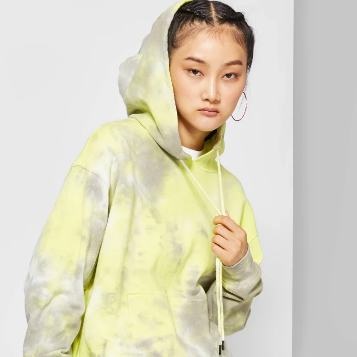 Women's Tie Dye Hooded Sweatshirt - Wild Fable™ Daybreak Green | Target