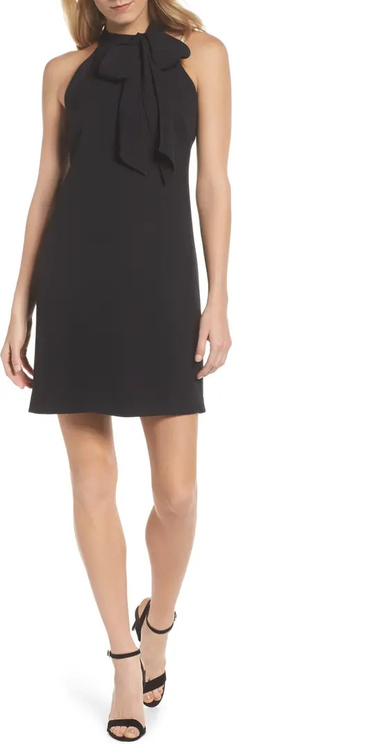 Vince Camuto Tie Neck A-Line Dress | Nordstrom | Nordstrom