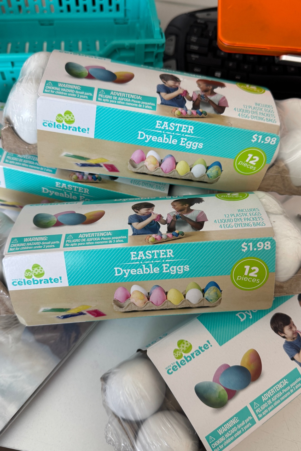 Fake Easter eggs because eggs are expensive lol #easter #eggdecorating 