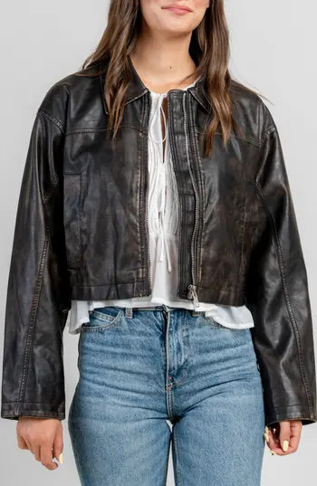 Beivy Moto Jacket in Dark Coffee at Nordstrom Rack, Size Small | Nordstrom Rack