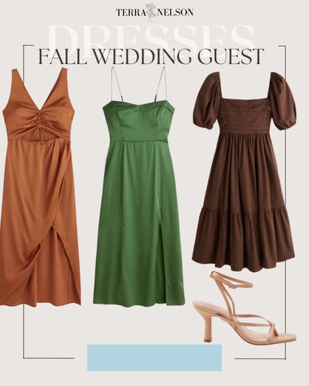 Early Fall Wedding Guest Dresses! These are the shades I’m loving this fall  

#LTKwedding #LTKshoecrush #LTKsalealert
