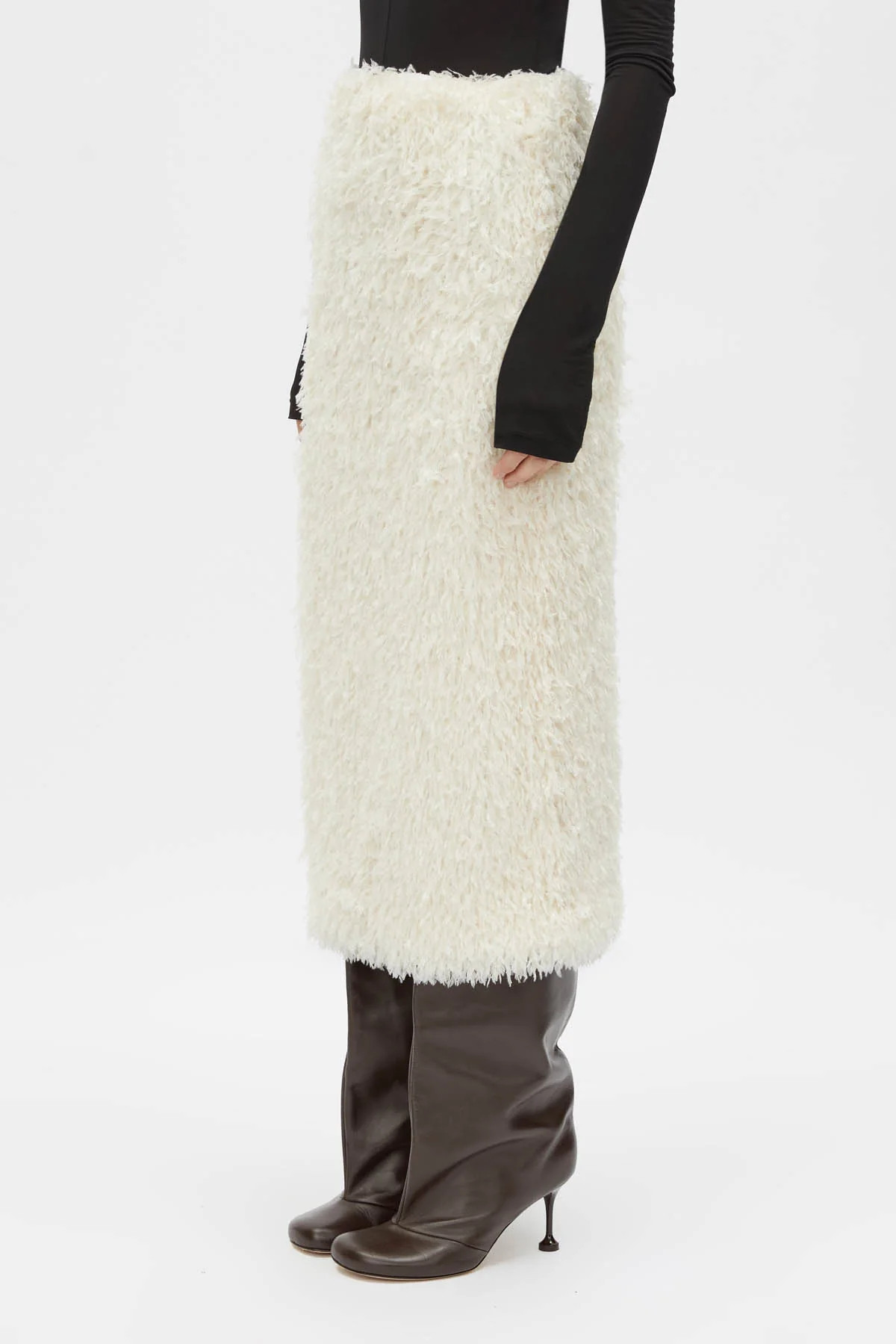 Frieze Midi Column Skirt in Cream - CAMILLA AND MARC® C&M | CAMILLA AND MARC (ANZ)