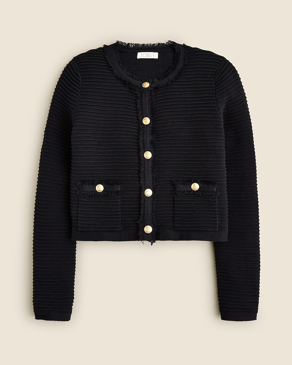 Emilie sweater lady jacket in textured cotton | J. Crew US