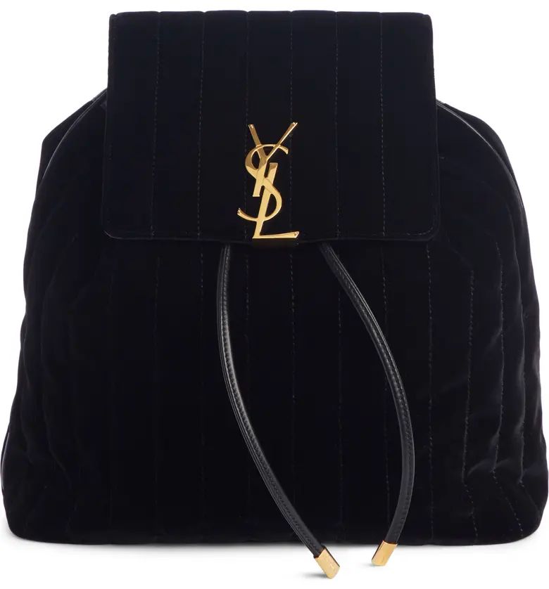 Vicky Quilted Velvet Backpack | Nordstrom