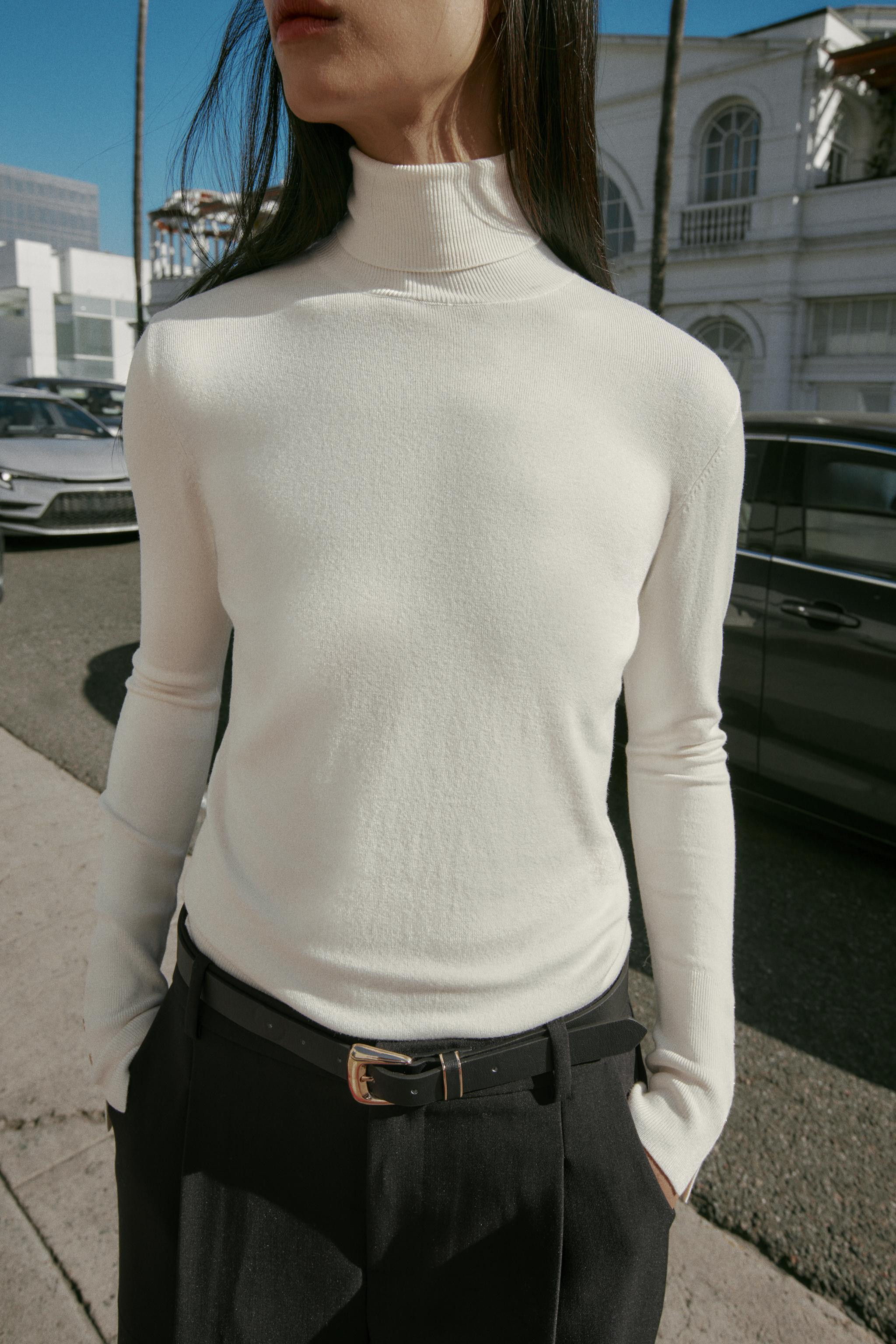 BASIC PLAIN KNIT JUMPER | Zara US