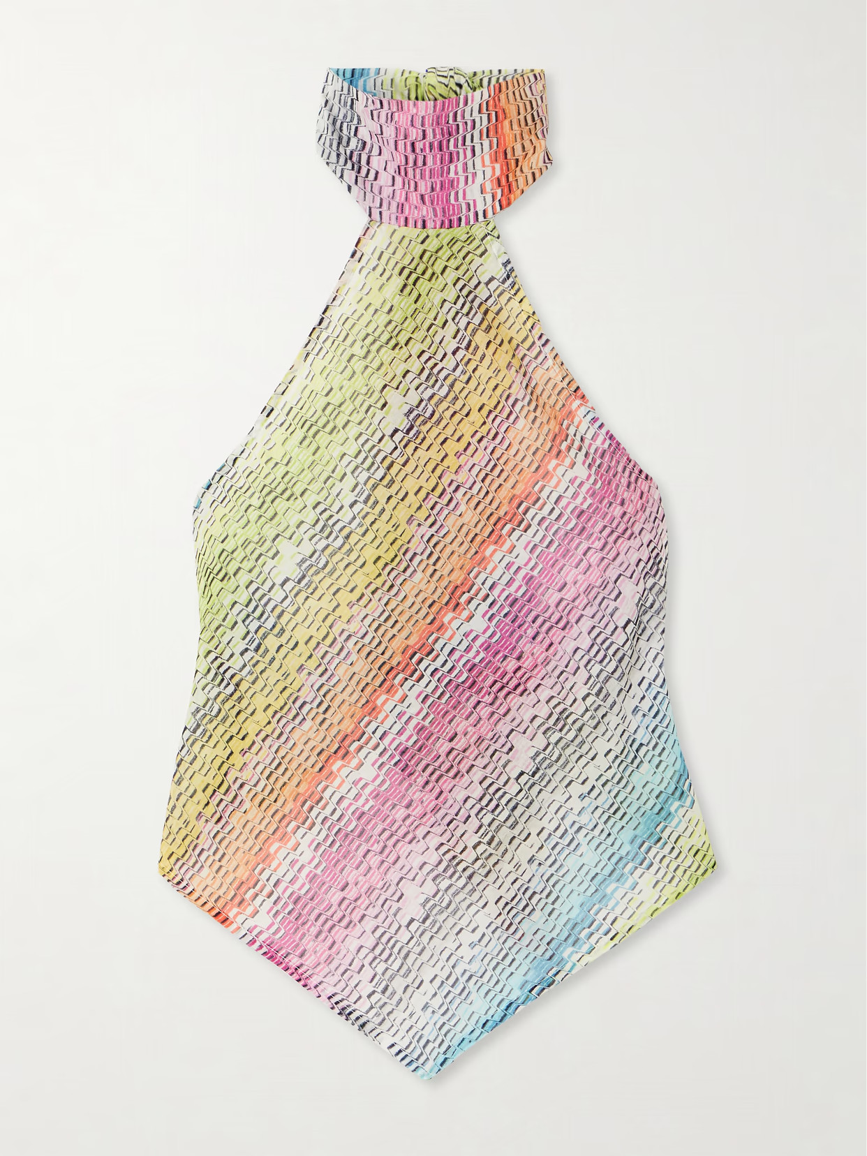 Missoni - Mare Printed Cotton And Silk-blend Halterneck Top - Multi | NET-A-PORTER (US)