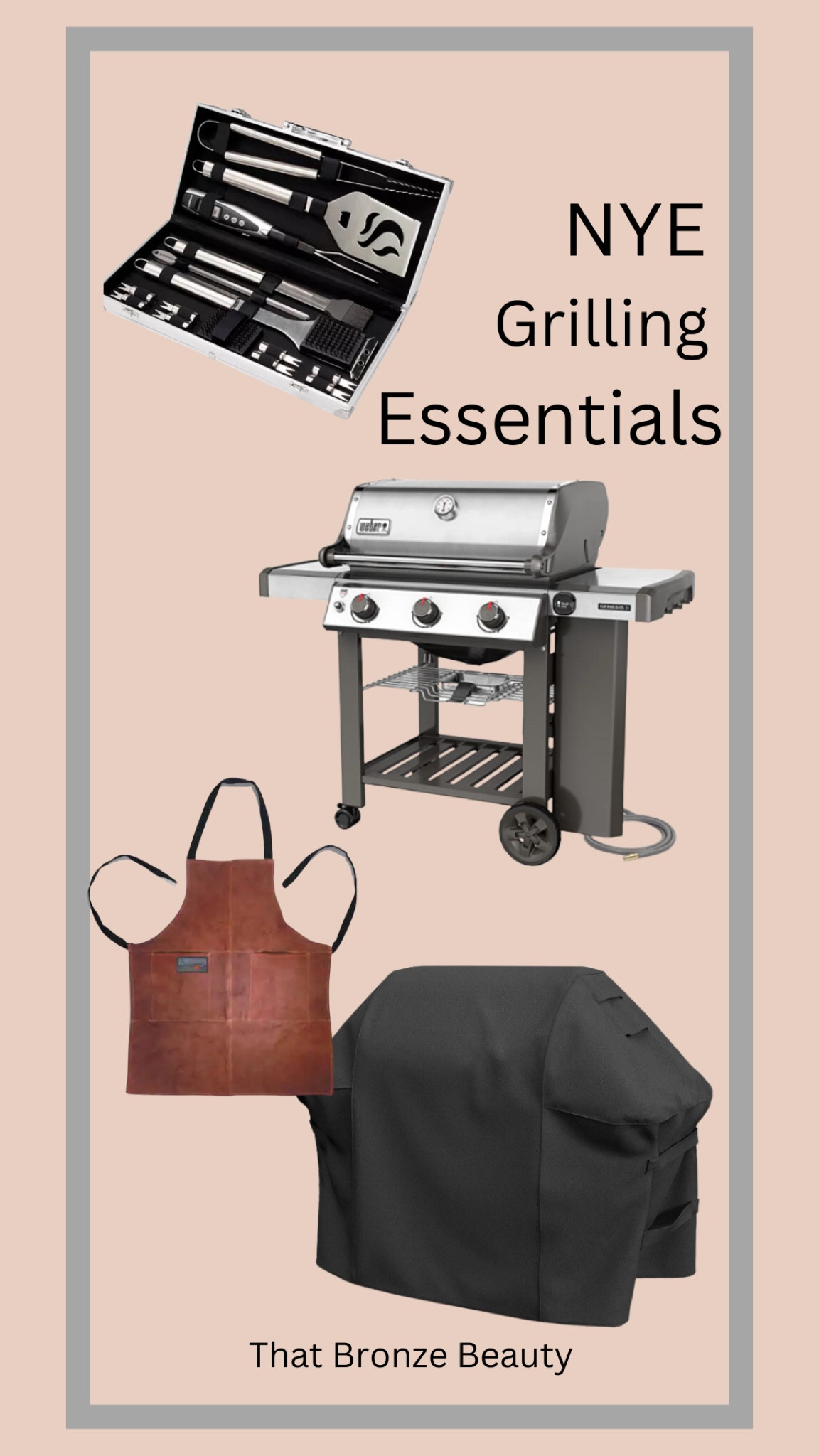 We’re planning to grill for New Year’s Eve because it’s Southern California and the weather is definitely warm enough. I thought I would show you around up of some of our favorite grilling essentials.


Weber BBQ
Leather Apron
Grilling tools
BBQ cover


#LTKHoliday #LTKfamily #LTKmens #LTKhome
