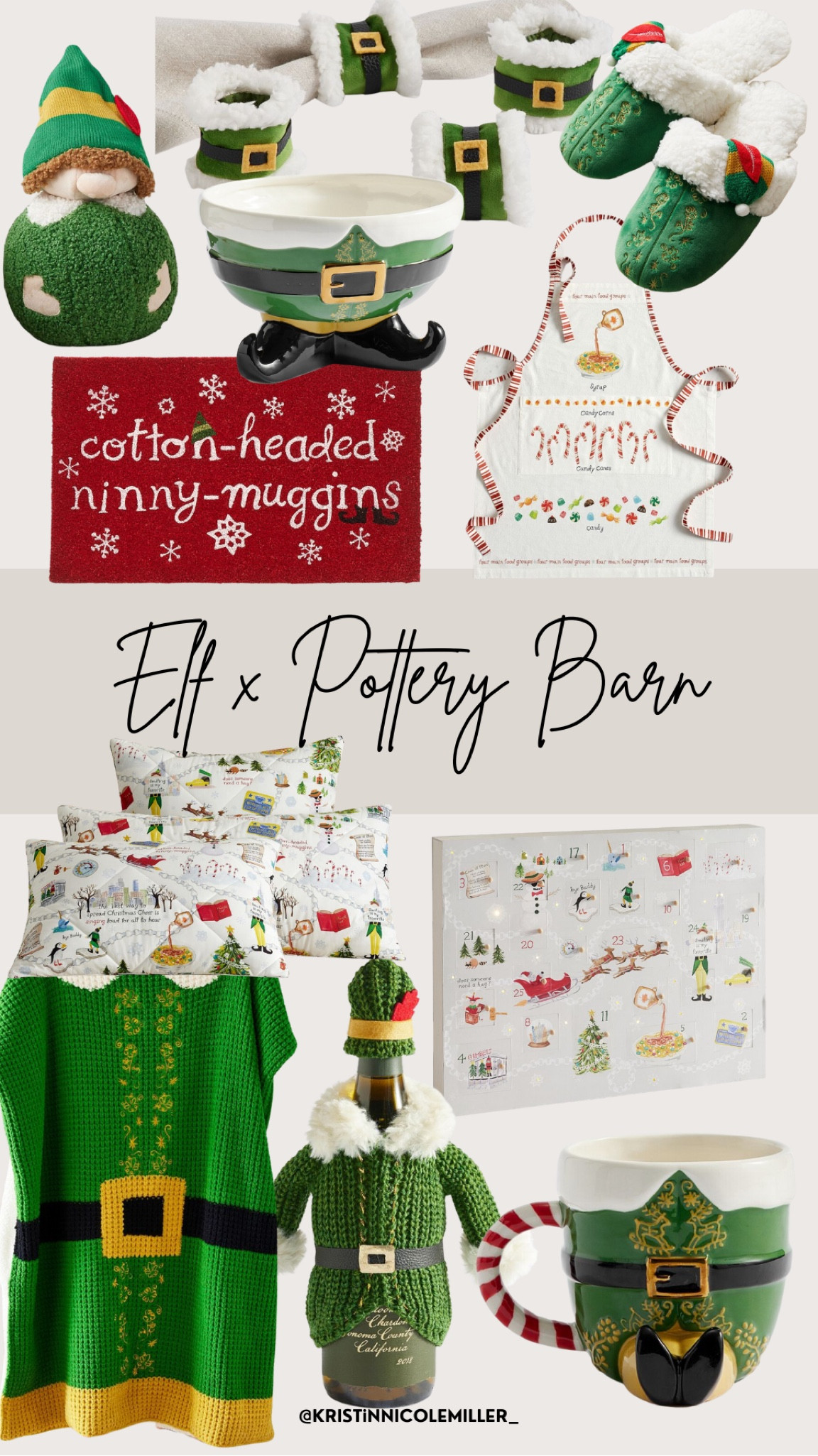 Elf, pottery barn, holiday, Christmas, Christmas movie, buddy the elf, throw blanket, wine bottle sleeve, mug, advent calendar, throw pillow, candy bowl, apron, napkin ring, slippers, welcome mat, bedding 

#LTKSeasonal #LTKhome #LTKHoliday