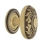 Nostalgic Warehouse 769577 Victorian 1 3/4" Knob with Rope Rose in Antique Brass Cabinet Hardware | Amazon (US)