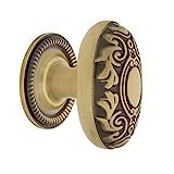 Nostalgic Warehouse 769577 Victorian 1 3/4" Knob with Rope Rose in Antique Brass Cabinet Hardware | Amazon (US)