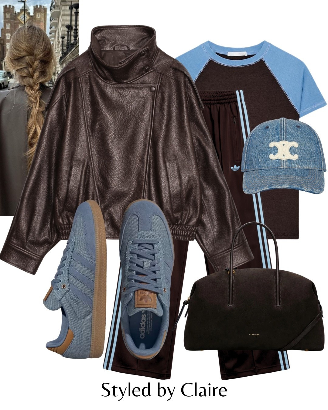 ADIDAS FIREBIRDS STYLING🤎🩵
Tags: brown baby blue viral trending track pants asos denim trainers Zara contrast two tone tshirt faux leather chocolate jacket demellier London suede tote bag fashion spring winter transitional inspo outfit ideas cool girl styling

#LTKstyletip #LTKshoes #LTKspring