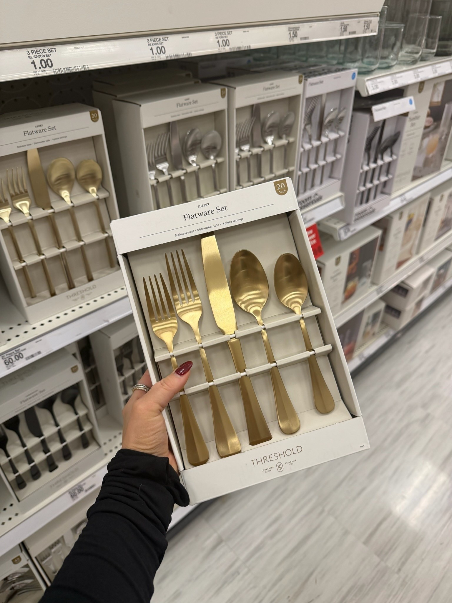 Gold silverware at Target! 

#LTKHoliday #LTKHome #LTKSeasonal