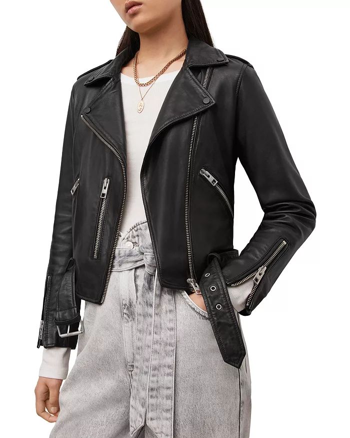 ALLSAINTS Balfern Leather Biker Jacket Back to Results -  Women - Bloomingdale's | Bloomingdale's (US)