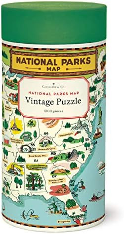 Amazon.com: Cavallini Papers & Co. National Parks Map 1,000 Piece Puzzle, Multi : Toys & Games | Amazon (US)
