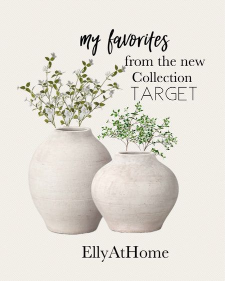 My favorites from the new collection at Target! Textured vases priced right, greenery stems, floral stems. Shop more vases and stems. Free shipping 

#LTKhome #LTKfindsunder50
