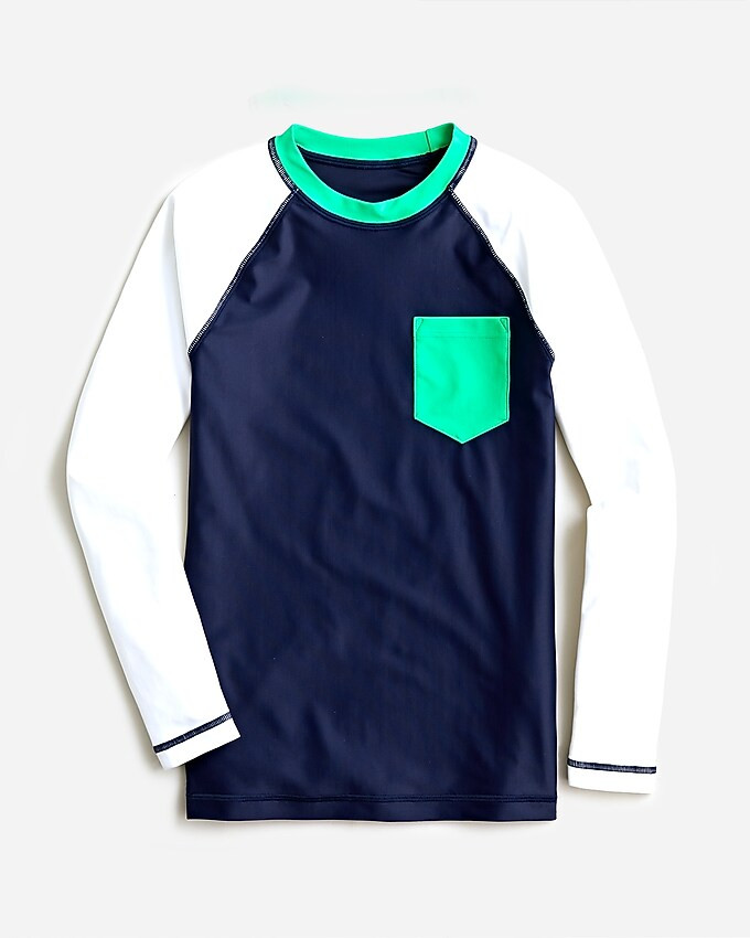 Boys' colorblock rash guard with UPF 50 | J. Crew US