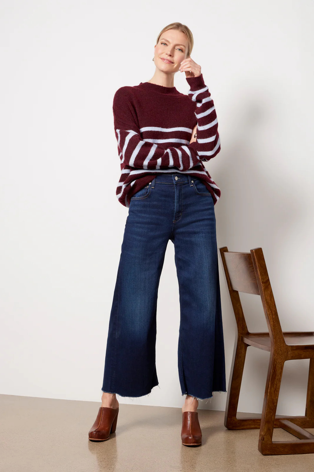 Lyra Wide Leg Crop | Evereve