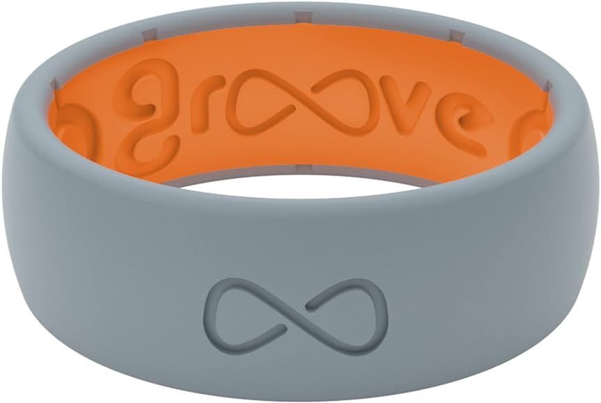 Groove Life Solid Silicone Ring - Breathable Rubber Wedding Rings for Men, Lifetime Coverage, Unique | Amazon (US)