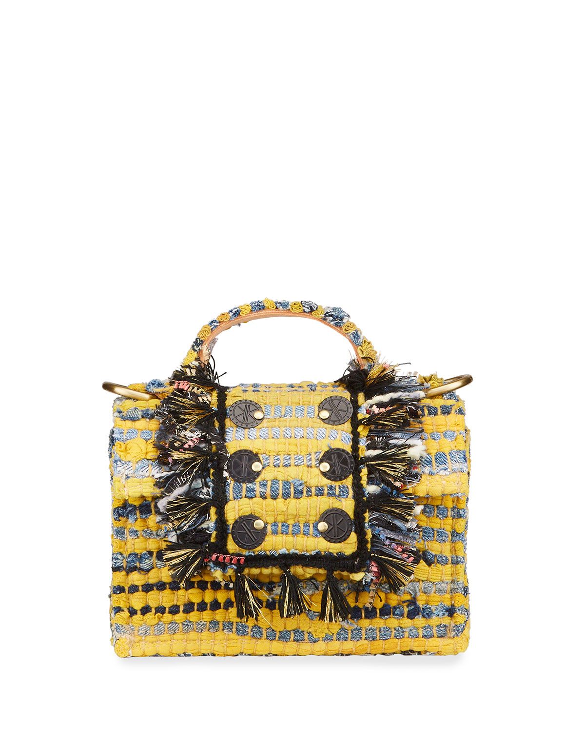 Juliet Petite Tweed Shoulder Bag | Neiman Marcus