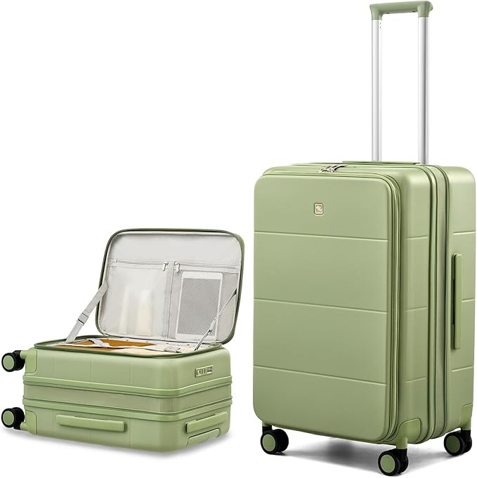 Hanke Hardside Expandable Checked Luggage, 24 Inch Top Opening Trunk Luggages with Spinner Wheels... | Amazon (US)
