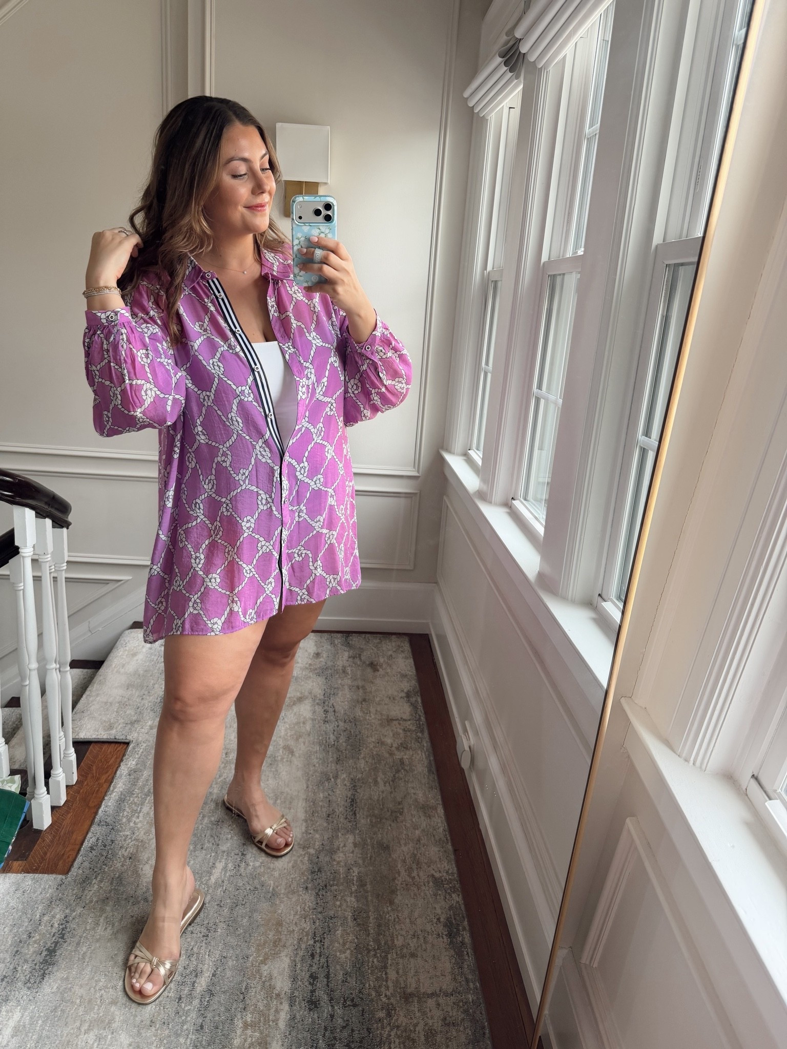 Wearing size 1X in coverup and 2XL long torso in swimsuit

#LTKootd #LTKMidsize #LTKSwim