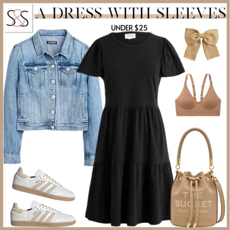 A dress with sleeves for vacation, work outfit, or summer event like Father’s Day. This is an incredible budget friendly price too! Dress down with adidas sneakers!

#LTKStyleTip #LTKTravel #LTKWorkwear