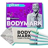 BodyMark Gift Set Temporary Tattoo Marker for Skin, Premium Brush Tip, 4 Count Pack of Assorted Colo | Amazon (US)