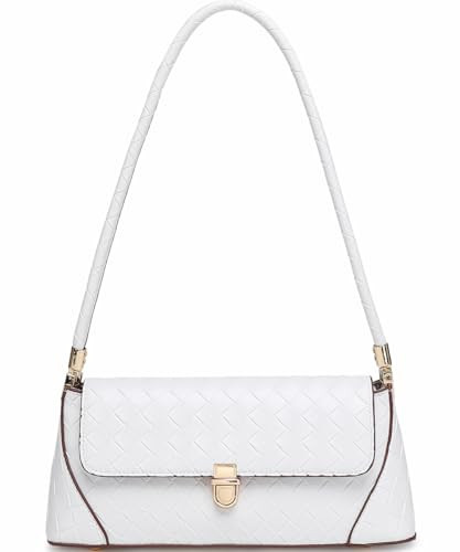 WSRYDJDL Shoulder Bags for Women Vintage Handbag Retro Classic Small Purse Cute Hobo Tote Handbag Mini Clutch Purse (BZ White) | Amazon (US)