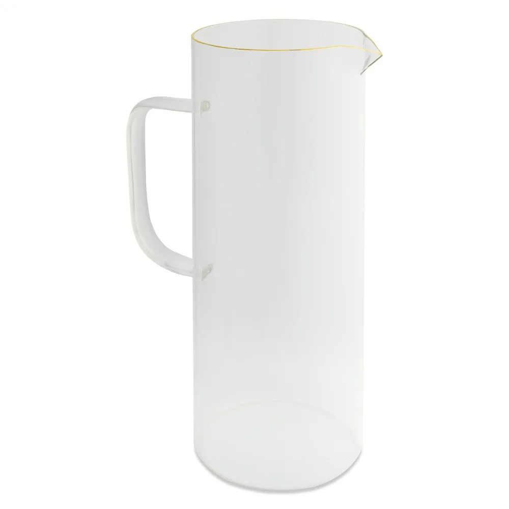 Thyme & Table 60oz Glass Pitcher with Gold Rim | Walmart (US)