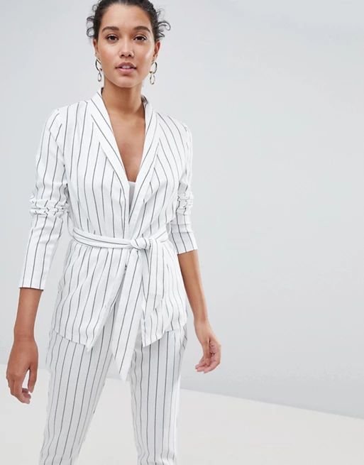 PrettyLittleThing Striped Blazer Co-Ord | ASOS US