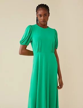 Short Sleeve Midi Tea Dress | Finery London | M&S | Marks & Spencer (UK)