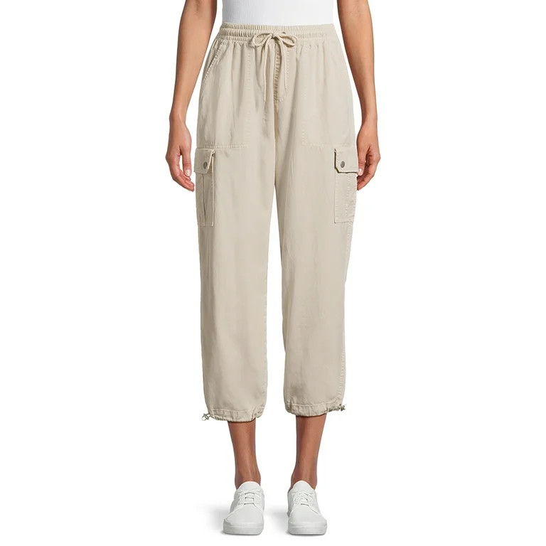 Time and Tru Women's Cargo Parachute Jogger Pants, 26" Inseam, Sizes XS-XXXL | Walmart (US)
