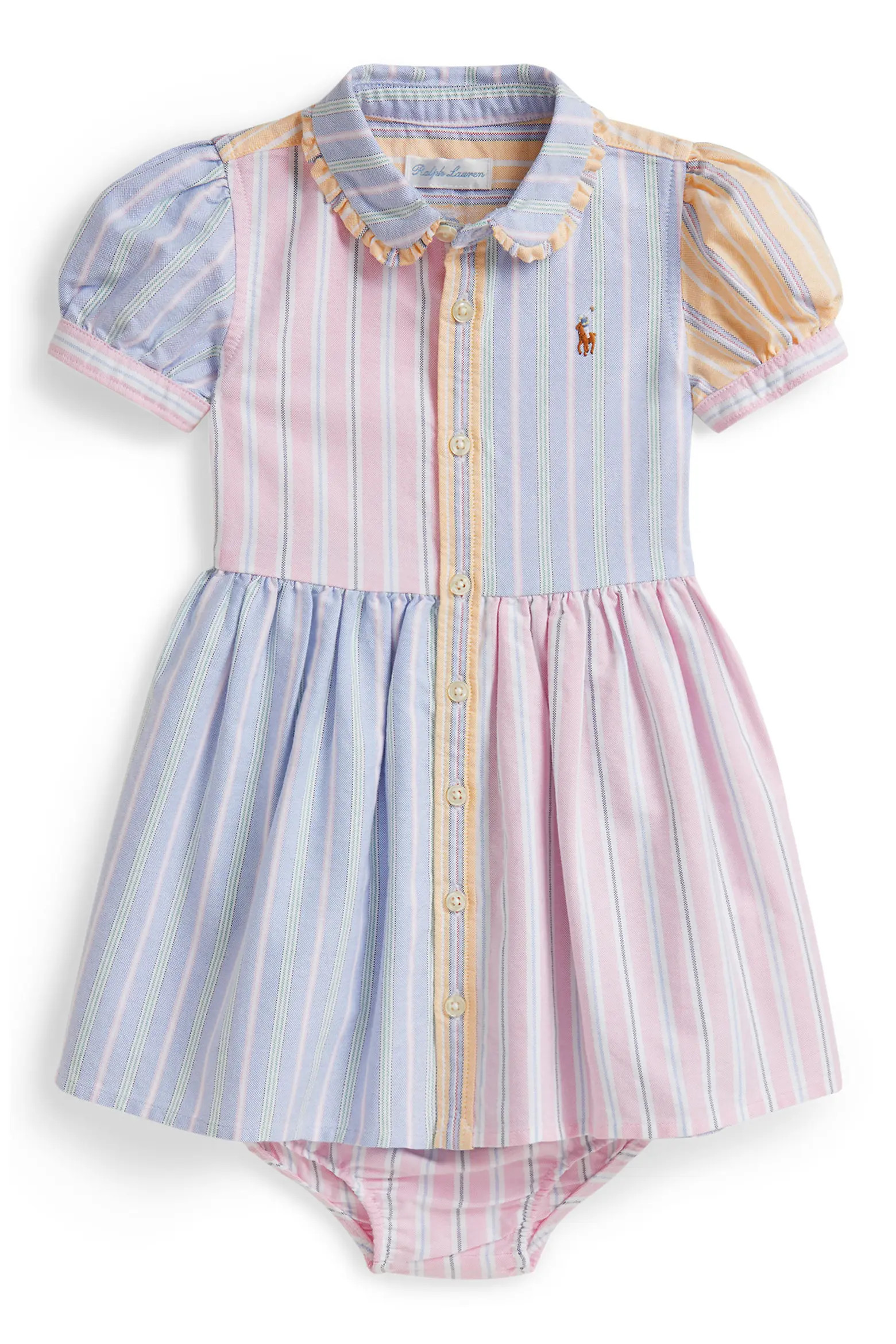 Oxford Stripe Cotton Piqué Shirtdress & Bloomers (Women) | Nordstrom | Nordstrom