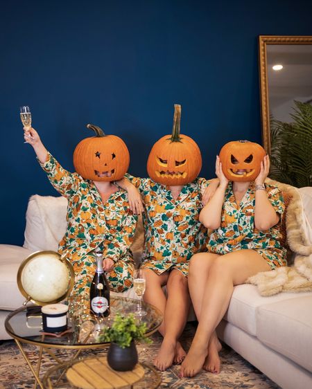 Halloween pajamas / pumpkin pjs 

#LTKcurves #LTKSeasonal #LTKHalloween