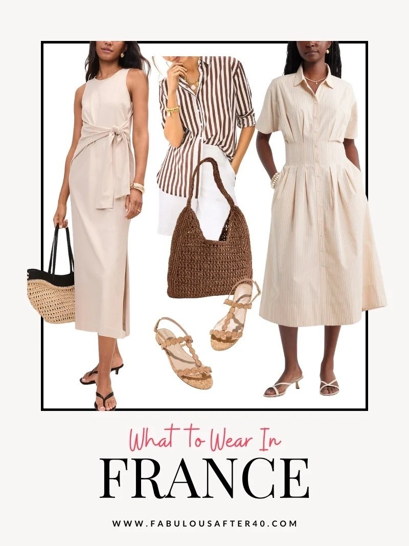 France has such an effortless sense of style, and honestly, packing for a trip there doesn’t have to be complicated. 🤍

Think timeless pieces you’ll wear again and again—easy dresses, crisp linen, comfortable sandals, a woven bag, and a few simple accessories. The goal is to feel polished without looking like you tried too hard.

Whether you’re wandering through Paris, exploring charming villages, or enjoying dinner at a sidewalk café, these pieces will have you feeling chic and comfortable every step of the way.

#LTKTravel #LTKSeasonal #LTKOver40