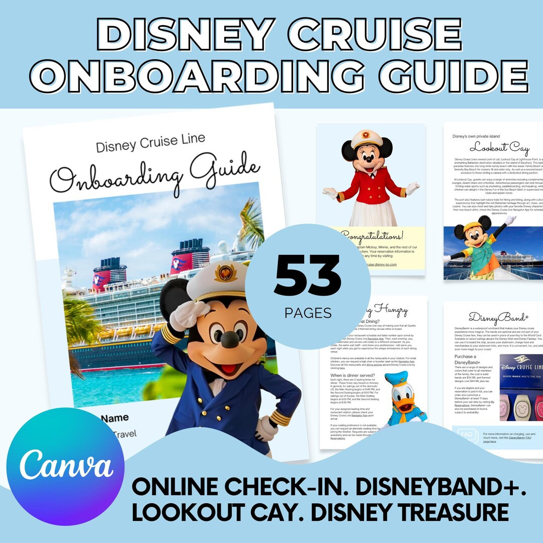 2025 DCL Cruise Line Planner, DCL Onboarding Guide, Cruise Travel Agent, Disneycruise, Canva Trav... | Etsy (US)