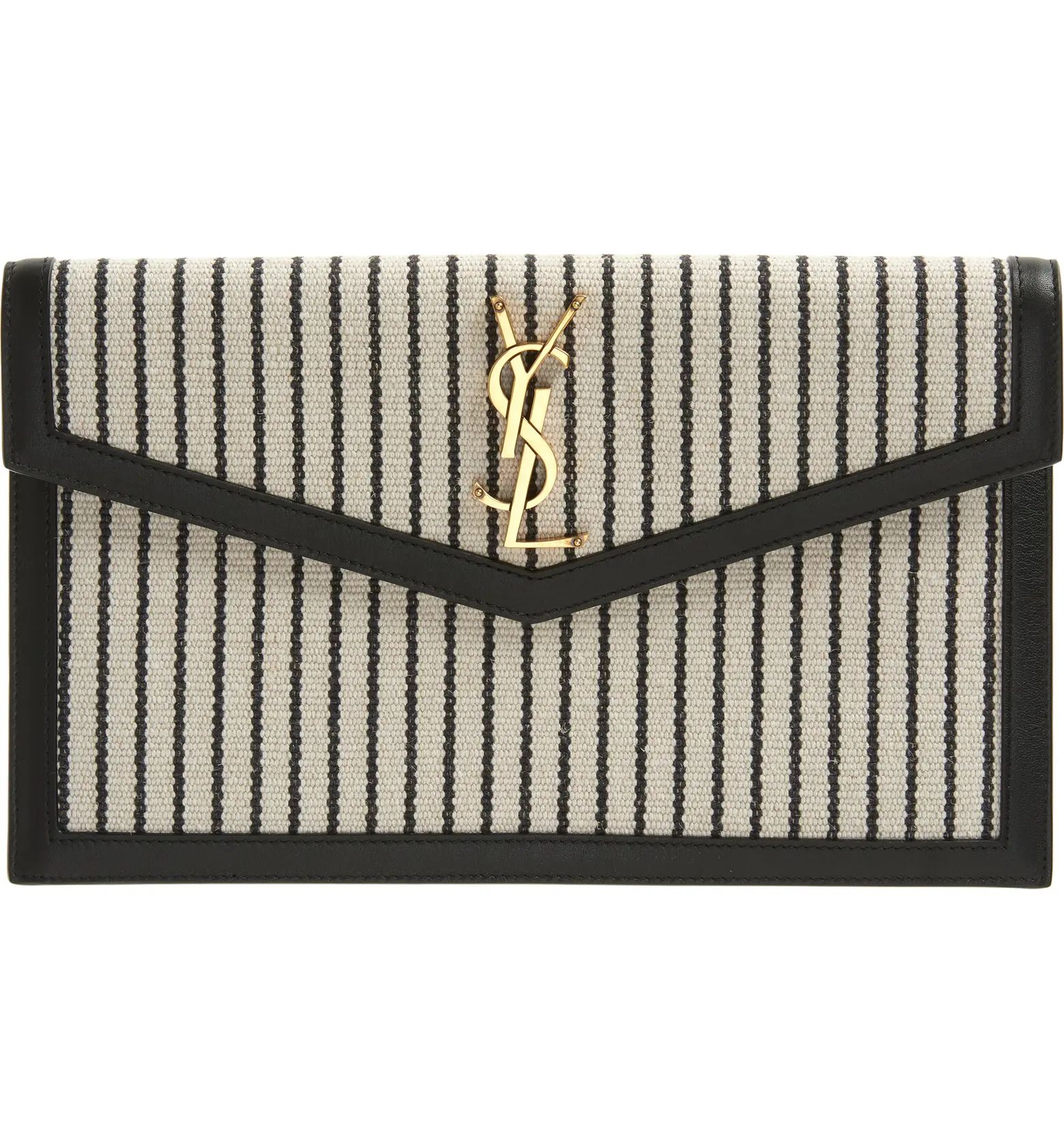 Saint Laurent Uptown Monogram Canvas Pouch | Nordstrom | Nordstrom