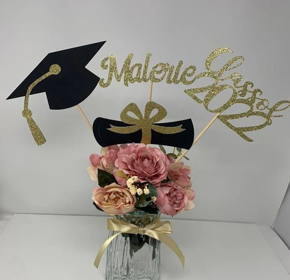 Graduation party decorations 2022, Graduation Centerpiece Sticks, Grad 2022, custom name centerpi... | Etsy (US)