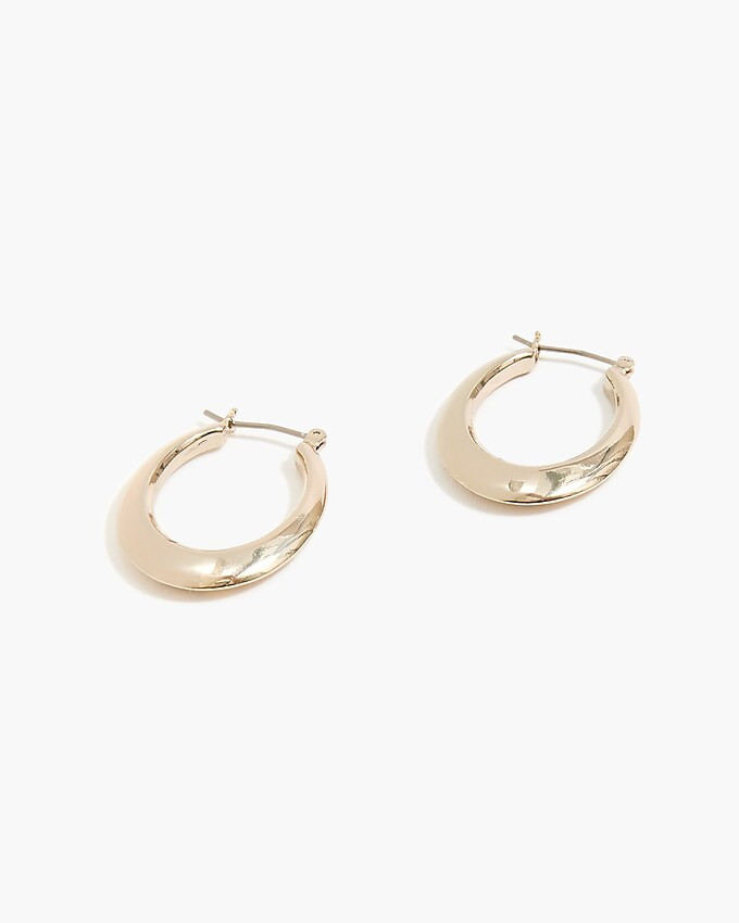 Oval hoop earrings | J.Crew Factory