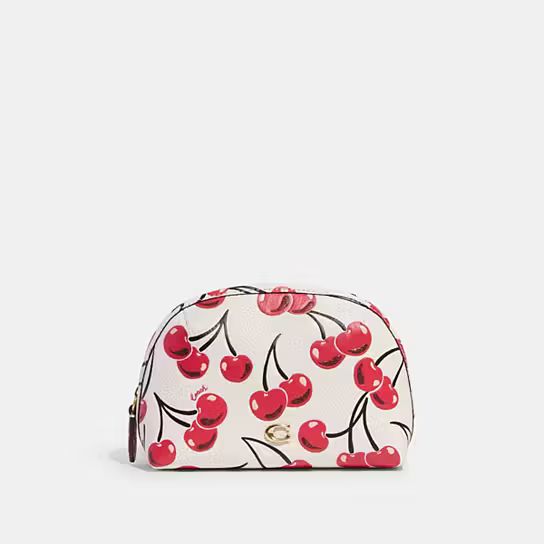 Julienne Cosmetic Case 17 With Cherry Print | Coach (US)